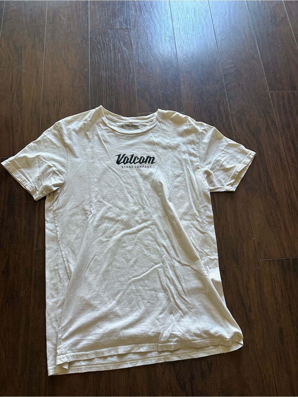 Volcom White Short Sleeve Logo Tee